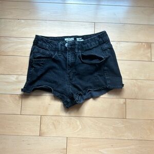 Black Jeans Shorts